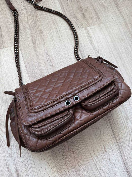 шкіряна сумка ZARA в стилі Chanel