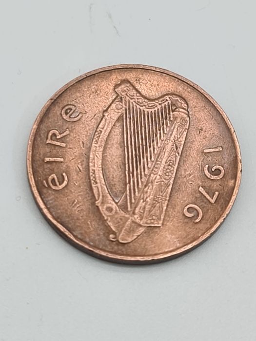 Moeda de 2 penny Irlanda 1976