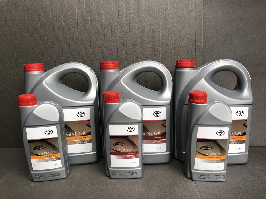 Масло синтетика Toyota 5w40 5л-1659/5w30 5л PFE -1605/5w30 5л FE -1390