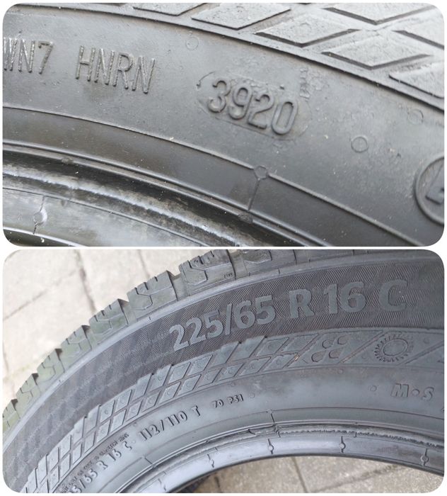 Шини  r16C  225-65 Continental  2022 Нові