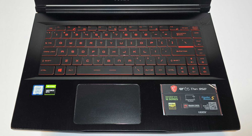 MSI GF65 Thin 9SD | i5 4x 2.4 - 4.1 GHz | GTX 1660 Ti 6GB | RAM 16GB