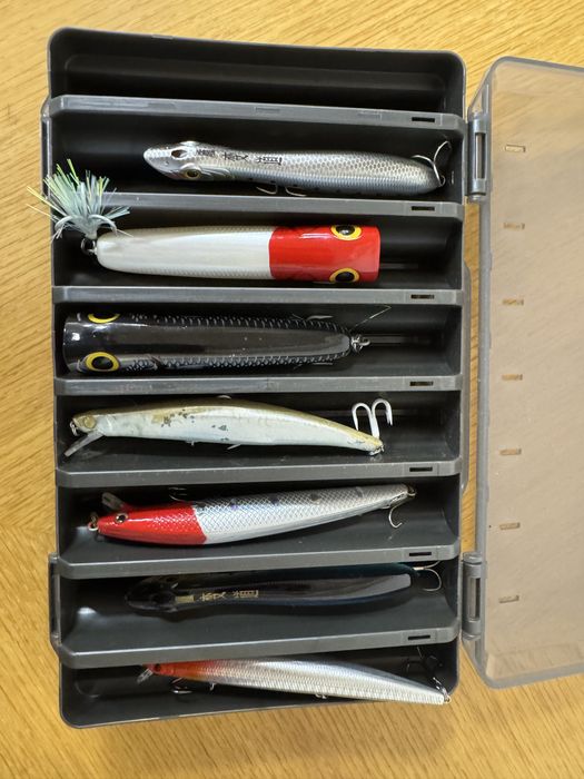 Caixas amostras de pesca