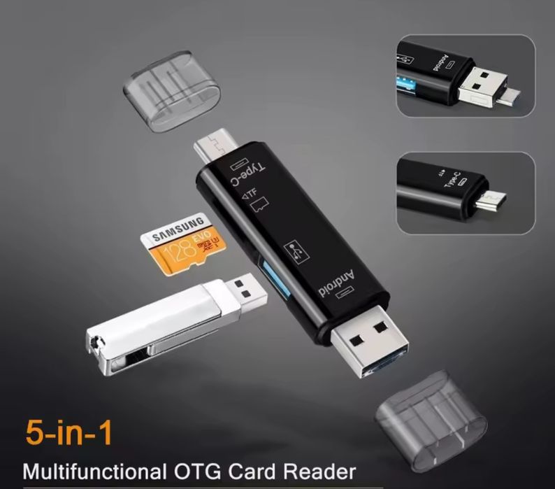 Картрідер Card Reader USB3.0 & USB C 5в1