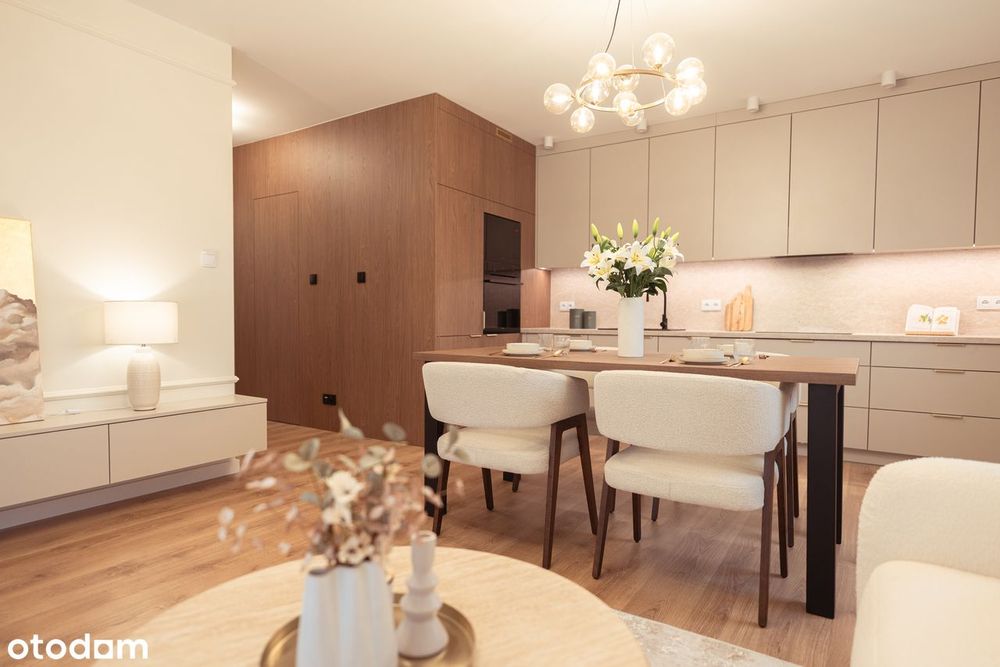 Nowe i umeblowane 4-pokojowe mieszkanie z widokiem na las i garderobą