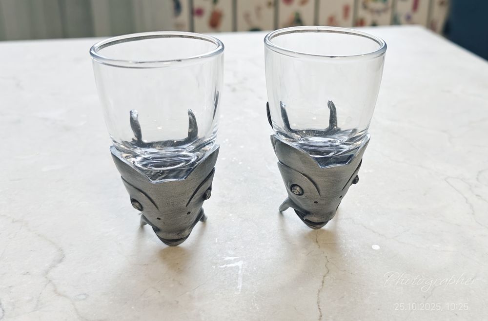 Подарочные стопки,рюмки сом рыба