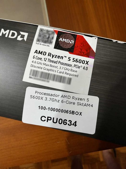AMD Ryzen 5 5600X + 16GB HyperX Fury DDR4 3200MHz CL 18 | 2x8GB
