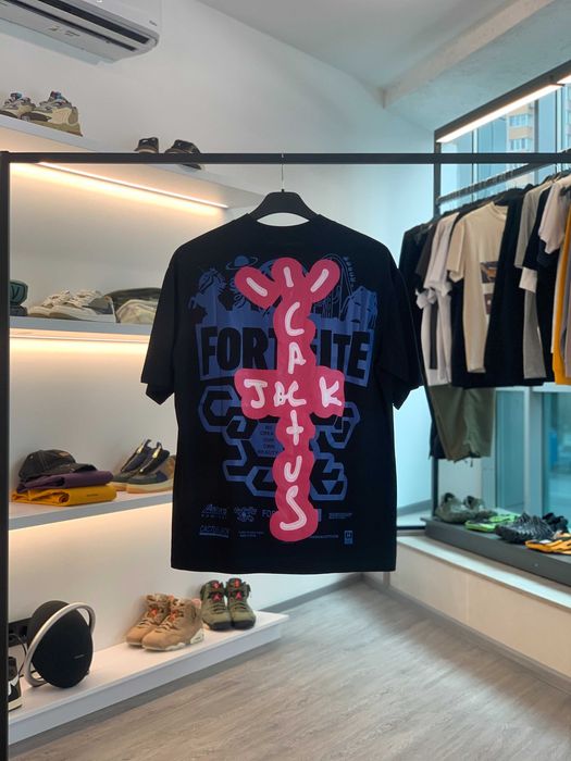 Футболка TRAVIS SCOTT Cactus Jack Fortnite T-shirt Black