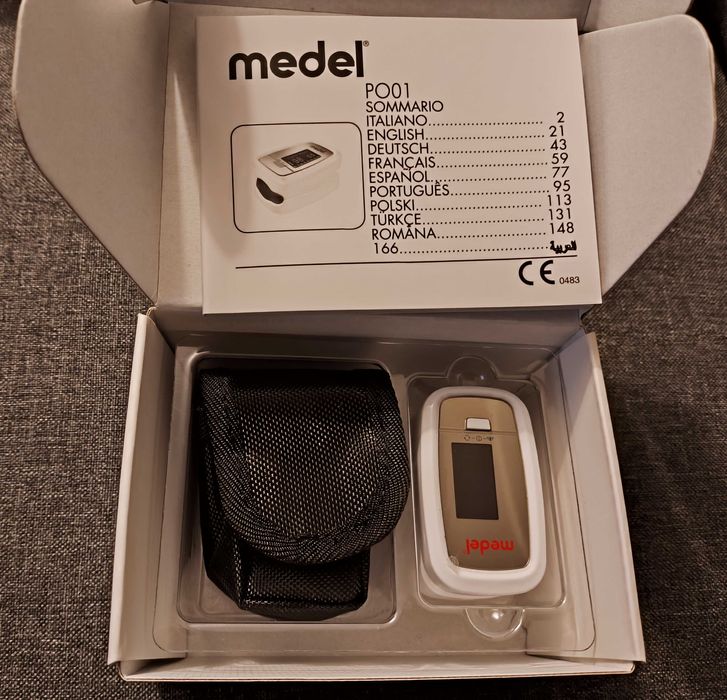 Pulsoksymetr napalcowy Medel OXYGEN PO01 + Etui
