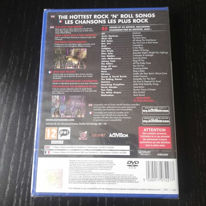 Guitar Hero 5 PS2 — Selado, Novo, Raro
