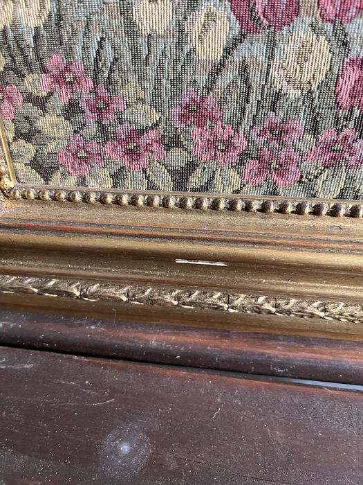 Quadro gobelin senhoras no jardin