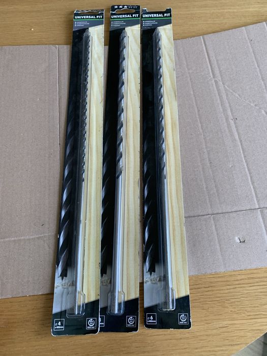 Wiertła do drewna ø4,6,8x400 mm