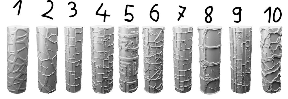 Rolki Tekstury 6 RPG Diorama Makieta