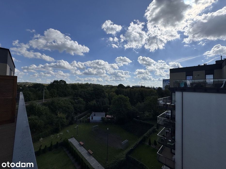 Ustawny 3 pokojowy Apartament z DWOMA Tarasami. Widok na Zieleń