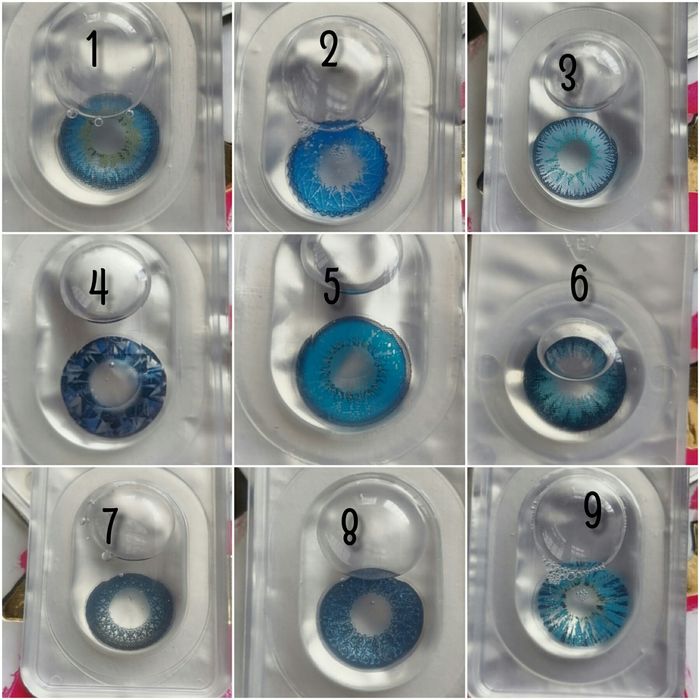 карнавальні кольорові контактні лінзи без діоптрій.  Пара