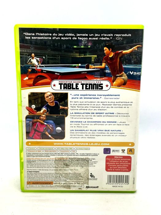 Rockstar Games Presents Table Tennis Xbox 360 Po Angielsku