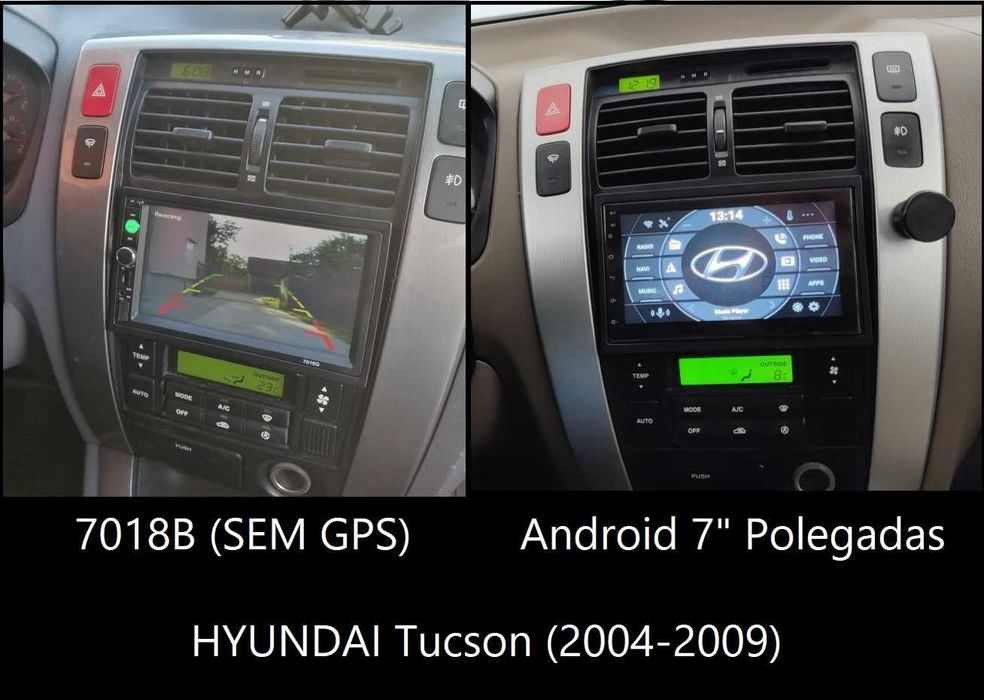 Rádio 2DIN • HYUNDAI Getz Tucson Matrix Accent Trajet • Android 4+64GB