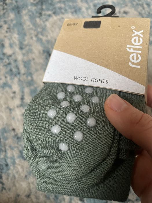 Wełniane rajstopki antypoślizgowe  merino wełna reflex nowe 86-92