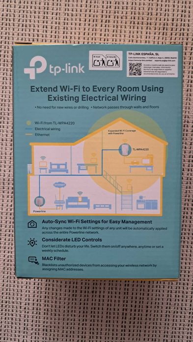 Powerline Wi-Fi Extender TP-Link TL-WPA4220