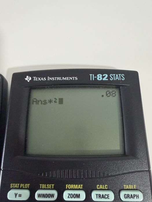 Calculadora TI-82 STATS