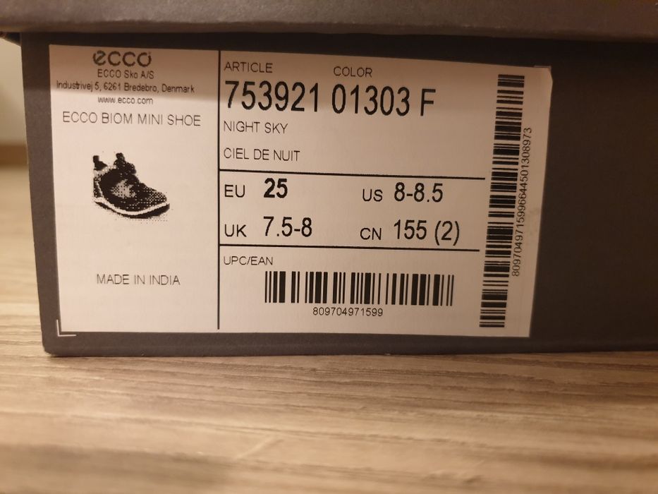 Ecco biom buciki skórzane r. 25