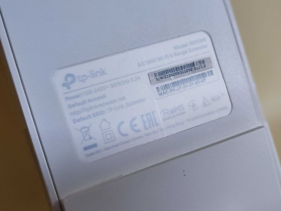 RE500X TP-Link Wi-Fi 6 AX1500 Repetidor