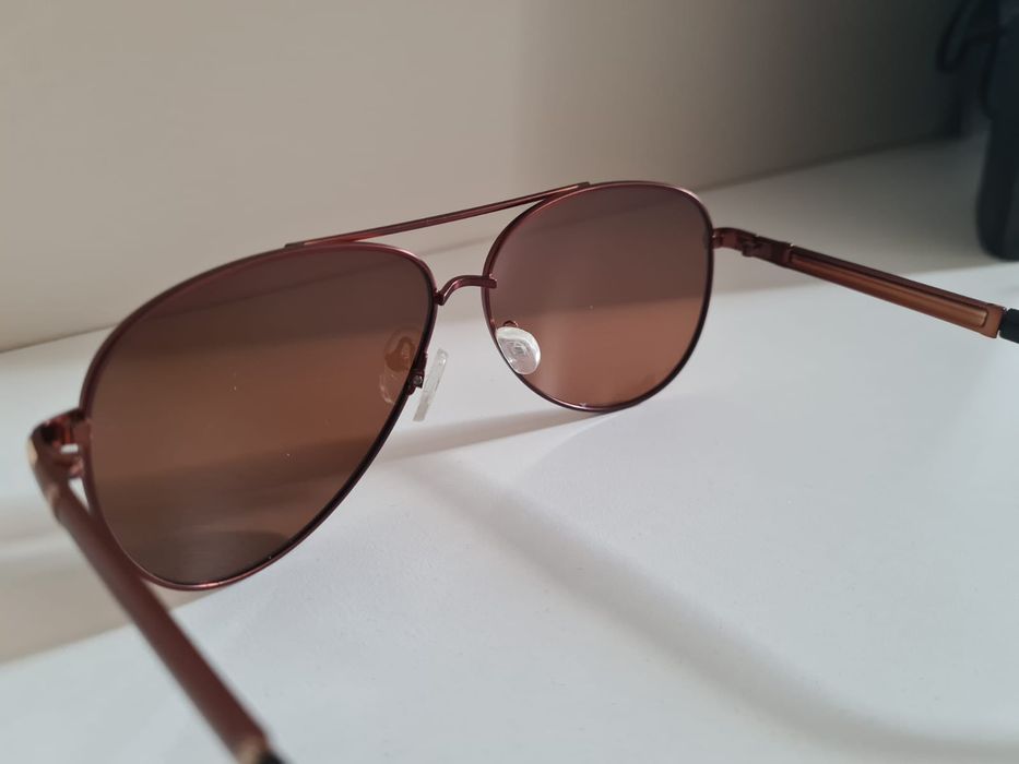 Nowe Męskie Okulary Przeciwsłoneczne Polaryzacyjne UV400 Brąz Solano