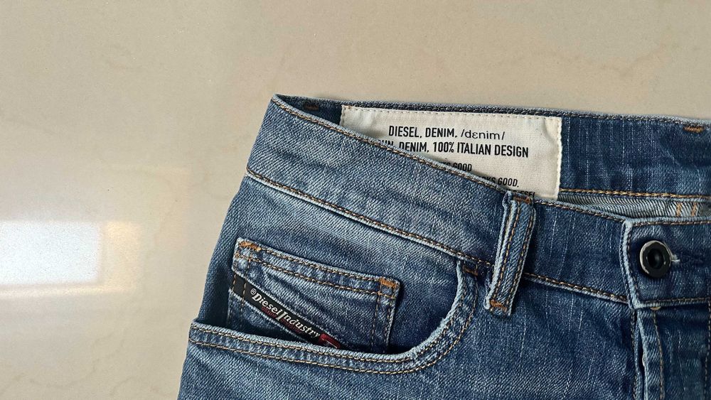 Diesel Eetar 29/30 Spodnie Piękne Slim