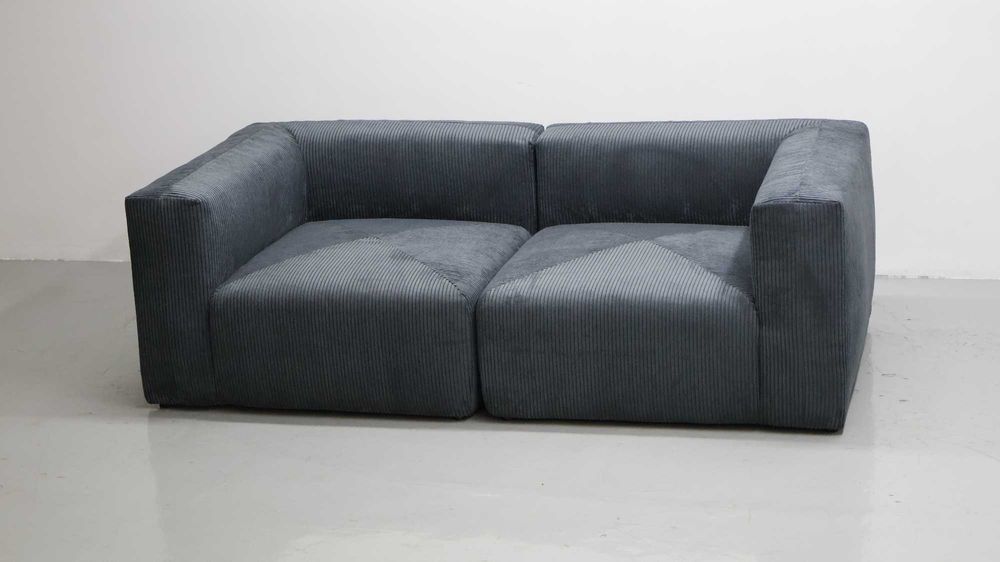 TMX Sofy Modułowe grafitowy nowoczesna kanapa salon rogówka Sztruks