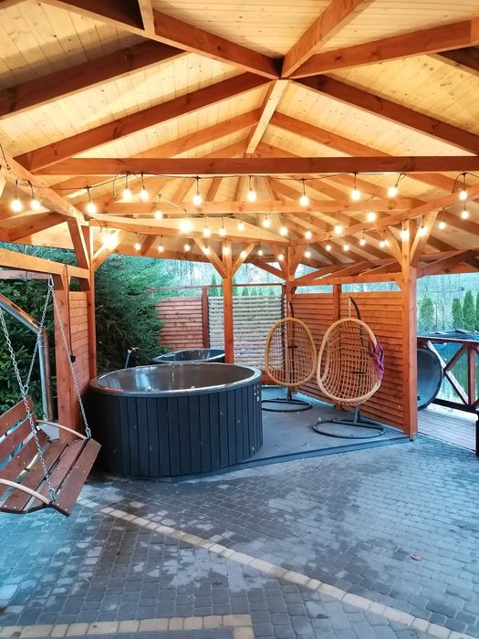 Domek całoroczny nad jeziorem  z balia wynajem- Wolny termin  styczeń