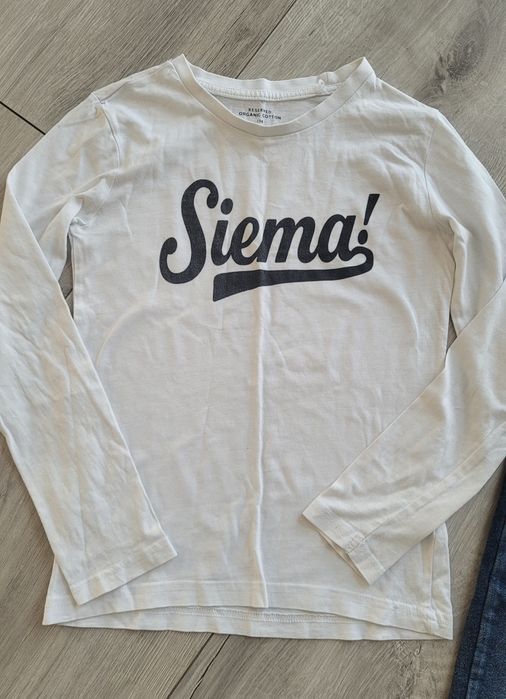 Jeansy + bluzeczka 134 Reserved