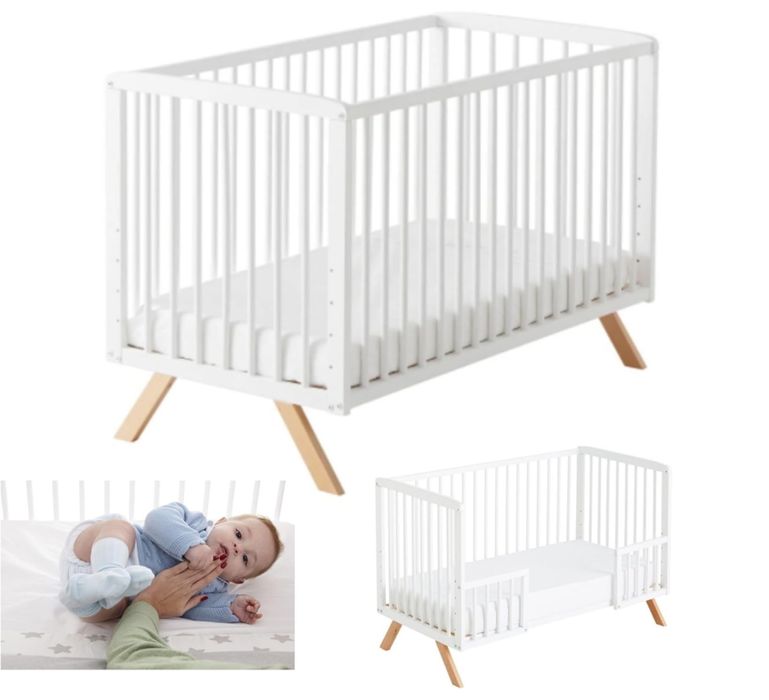 Berço de Bebé com colchão ergonomico