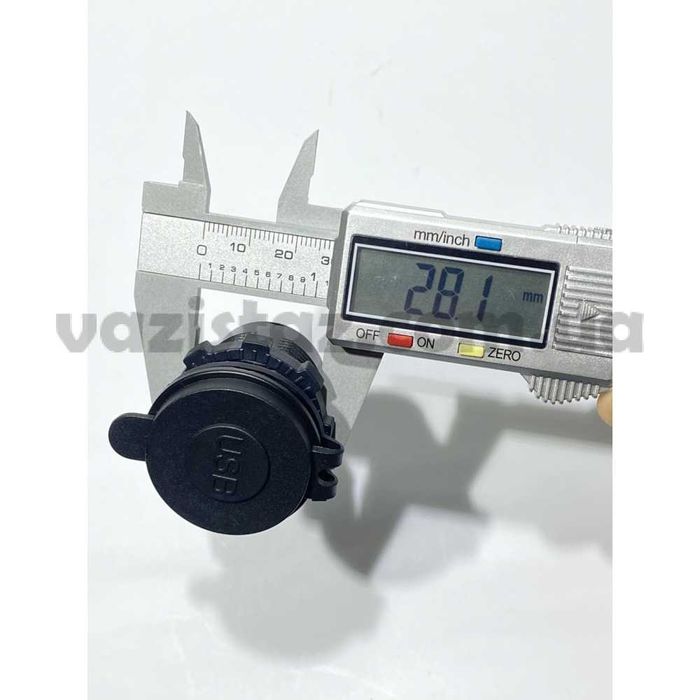 Автомобильная USB зарядка врезная, USB разъем на 2 USB 12-24В, QC 3.0