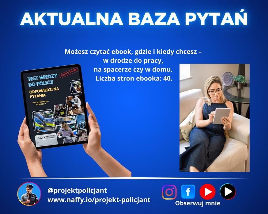 Test wiedzy do Policji - Odpowiedzi na pytania - Aktualna baza 2026