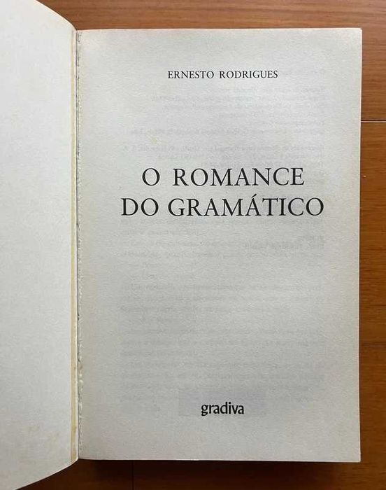 "O Romance do Gramático" de Ernesto Rodrigues