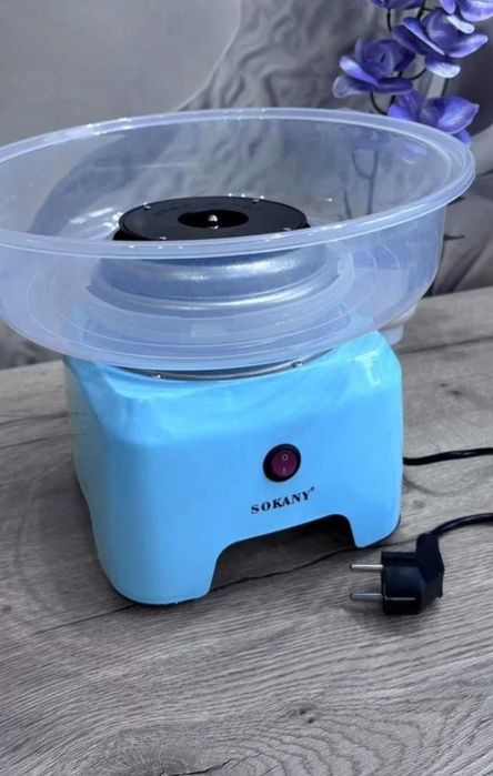 Апарат для цукрової вати машинка для цукрової вати 500w зелена