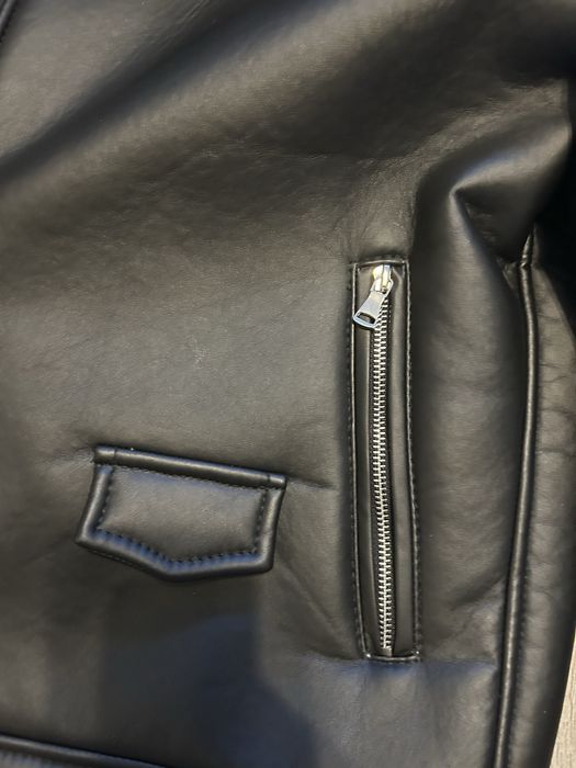Męska kurtka zimowa lotnicza aviator kożuch