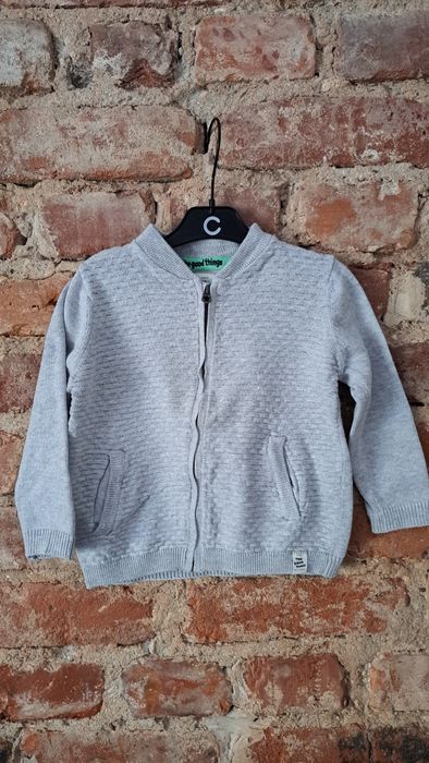 ZARA sweterek sweter 92 szary cieplutki elegancki chrzest