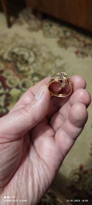 Печатка мужская 21 размер 585 проба 6,10гр18.000гр