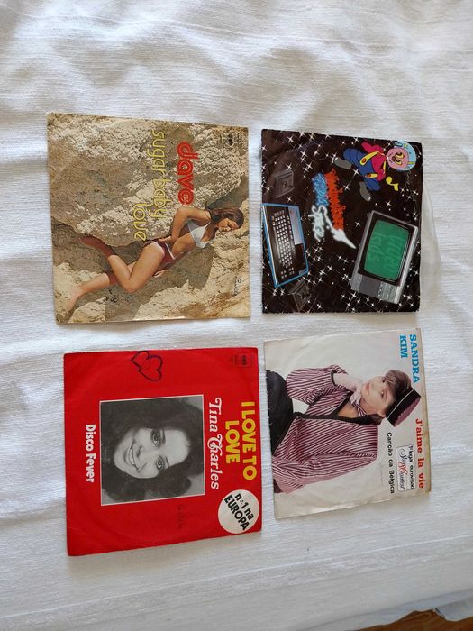 Vinis antigos singles e LP