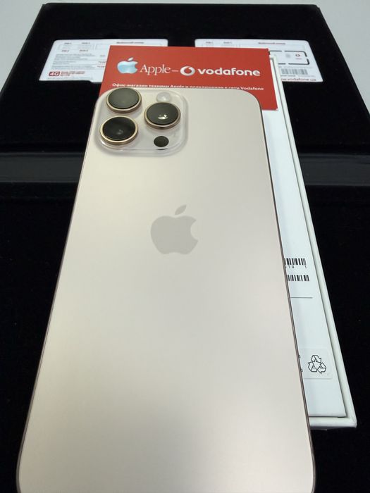 iPhone 16 Pro Max 1Tb Desert Tit. Ідеал.АКБ98%.тільки есім.Неверлок