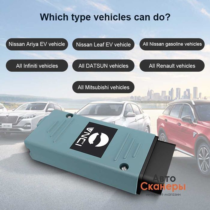 Адаптер VNCI RNM Nissan/Renault/Mitsubishi 3 в 1