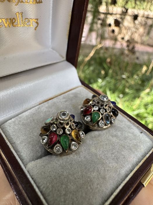 Антікварні пусети Thai Princesse Garem,14K