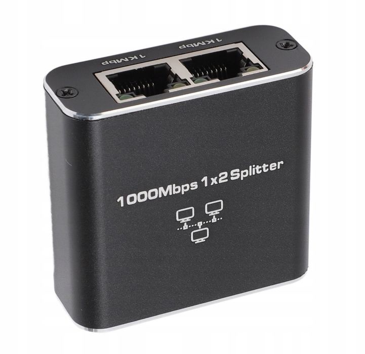 Adapter  Rozdzielacz SWITCH SPLITTER Lan  Ethernet RJ45 2XRJ45 1000M
