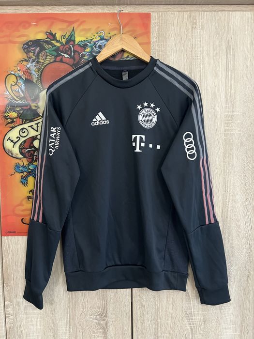Adidas Bluzka z długim rękawem Fc Bayern Munchen Quatar Audi