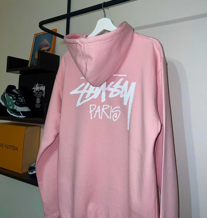 Худі Stussy Paris (рожевого кольору)