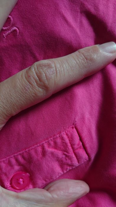 Joop! Polo Męskie M fuksja róż Bawełna merceryzowana mercerized błyszc