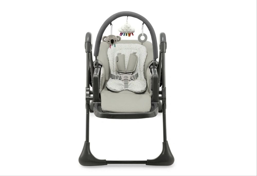 Стільчик для годування 2 в 1 Kinderkraft Tummie Grey