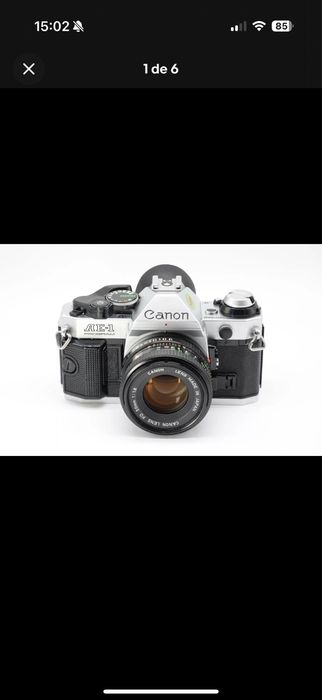 Canon Ae-1 Program + Lente FD 50mm f1.8 como NOVA Alvalade • OLX.pt