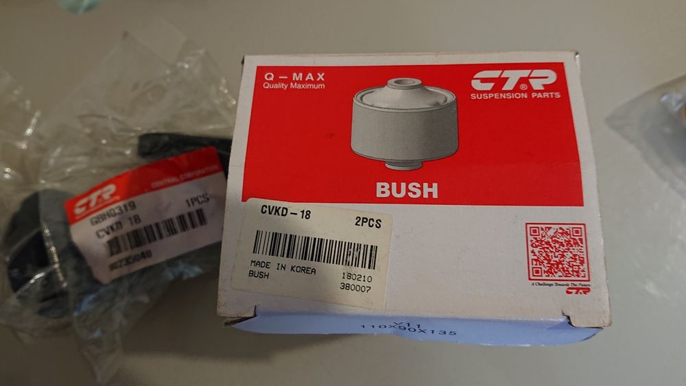 CVKD-18 CTR сайлентблок переднего нижнего рычага
Личный кабинет
Ema