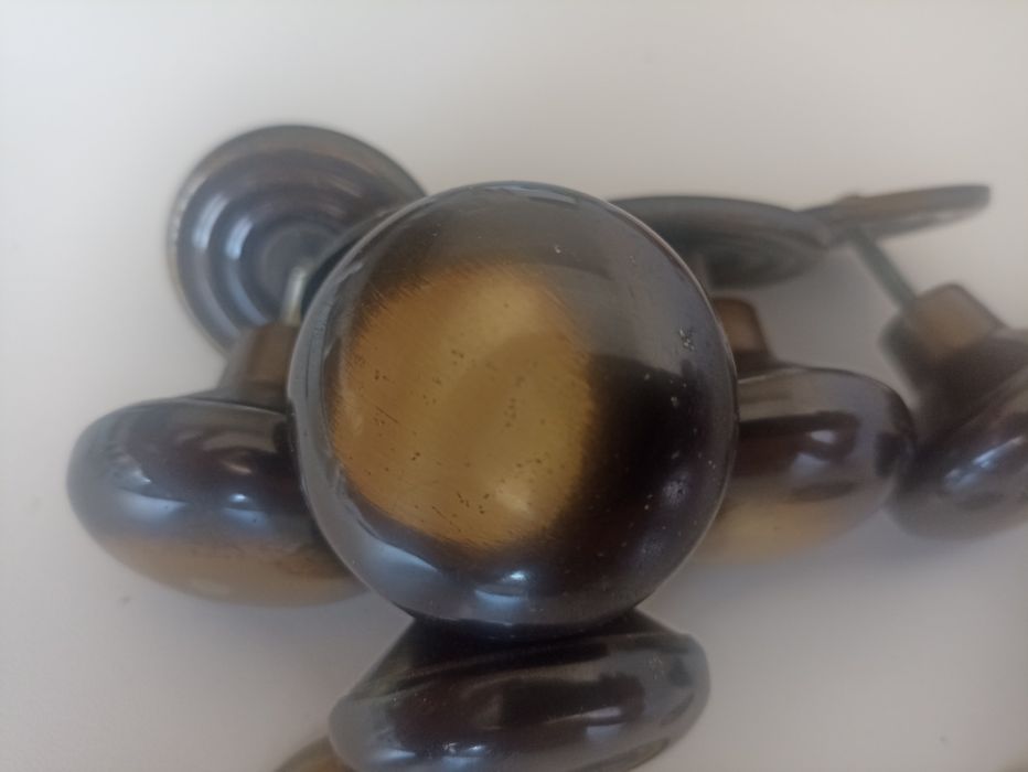 6 puxadores de armário de cor bronze